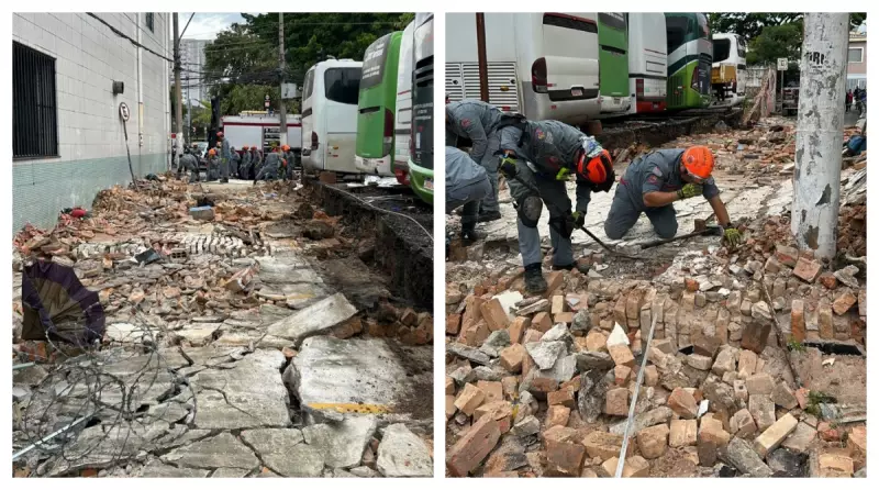 Três mortos em acidente com ônibus que derrubou muro no Brás, SP