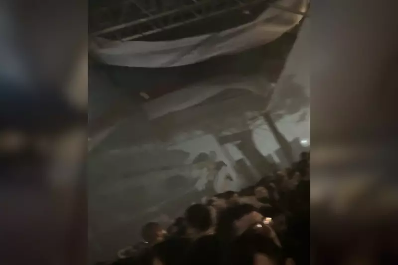 VÍDEO CHOCANTE: Estrutura Metálica Desaba Durante Festa Universitária em Regente Feijó