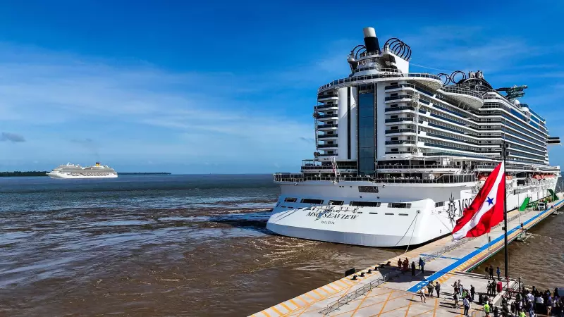 Vídeo de navio em chamas na COP30 é fake; IA gera falsa emergência