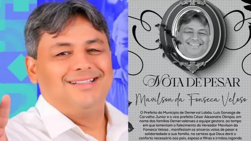 Vereador Mavilson Veloso morre aos 45 anos no Piauí