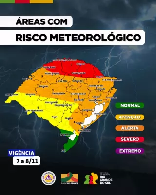 Ciclone atinge 10 cidades gaúchas e deixa 200 mil sem energia