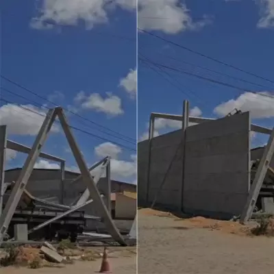 Galpão desaba em São Gonçalo do Amarante e deixa operários soterrados
