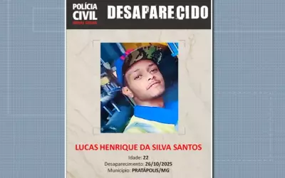 Jovem de 22 anos desaparece em Pratápolis após sair para comprar cigarros