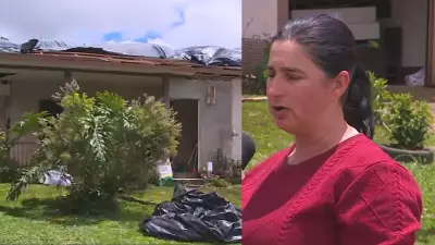 Tornado em Dionísio Cerqueira: agricultora sobrevive agarrada a poste