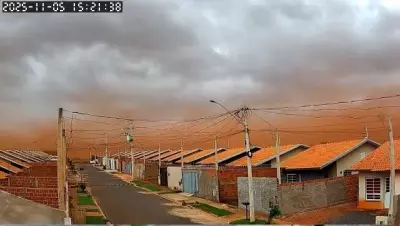 Ventos de 65 km/h e tempestades de poeira assustam o interior de São Paulo; veja vídeos impressionantes