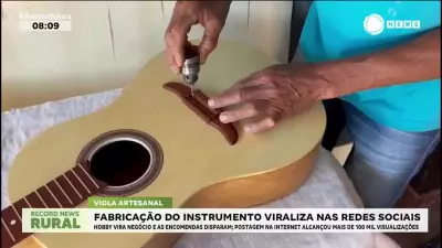 Viola artesanal viraliza: hobby rural vira negócio com 100 mil visualizações