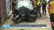 Acidentes em SP: 1 morto e 7 feridos durante feriado