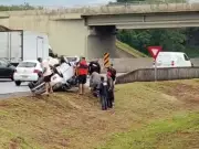 Capotamento na Anhanguera em Campinas deixa 1 vítima leve