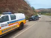 Colisão frontal na BR-458 em Iapu deixa quatro feridos: veja detalhes do acidente