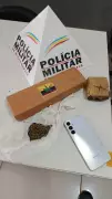 Jovem é preso com maconha na bagagem durante viagem de táxi em Santa Fé de Minas