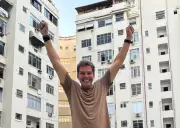 Maior árvore de Natal do Rio: 80 metros na Enseada de Botafogo