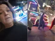 Moradora de Sorocaba viraliza ao dançar após reclamar de carreta da alegria