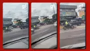 Motorista de picape de luxo desafia agente e faz retorno proibido em Manaus; vídeo viraliza