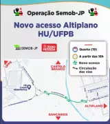 Nova via em João Pessoa liga Altiplano ao HU e alivia trânsito