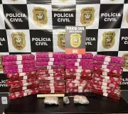 Operação apreende 37 kg de maconha embalados como presente em Blumenau
