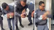 Policial salva bebê de 37 dias engasgado com leite na Serra