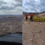 Resgate aéreo salva mulher com pé fraturado na Serra do Ererê após 6 horas