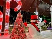 Tremembé inaugura decoração de Natal com temática de neve e milhares de luzes