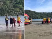 Turista de 35 anos é resgatado após ser arrastado por correnteza em Bertioga