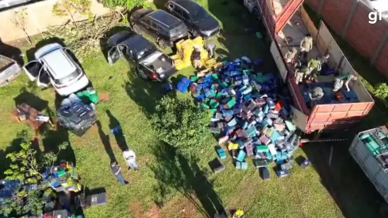 89 toneladas de maconha: maior apreensão em rodovias do Paraguai