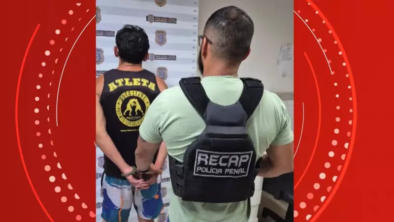 Foragido condenado por estupro de vulnerável é preso suspeito de assediar crianças em escola