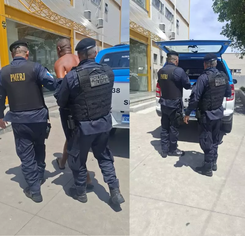 Mulher agredida por ex se esconde em mata e ele é preso em Cabo Frio