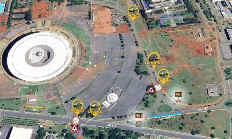 Show no Mané Garrincha altera trânsito no Eixo Monumental neste sábado (5)