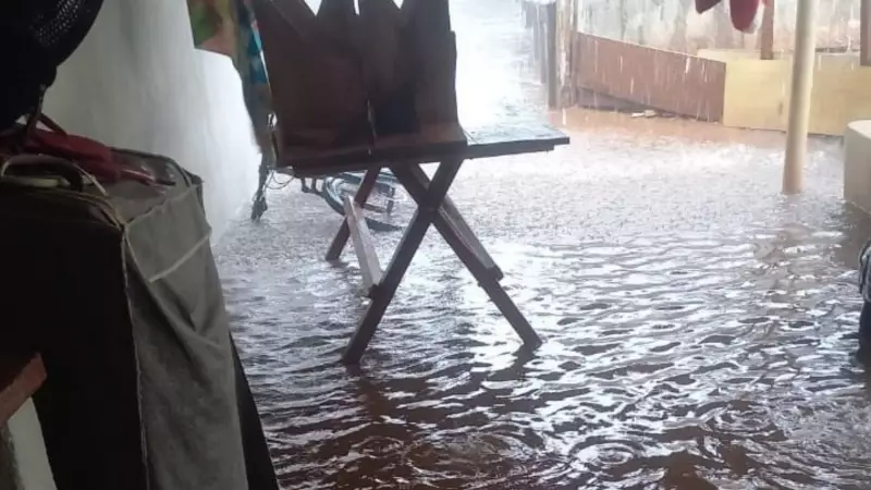 Temporal em Uberlândia: ventos acima de 50 km/h e 40 mm de chuva causam alagamentos