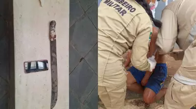 Agressão com terçado deixa homem ferido em Santarém após briga de trabalho