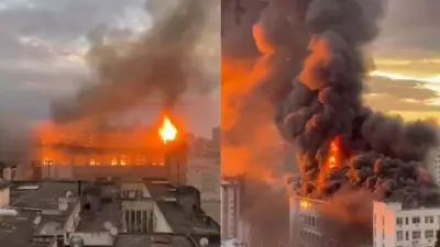 Incêndio de grandes proporções atinge Colégio Marista Santa Maria, de 120 anos