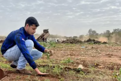Jovens transformam antigo lixão em floresta urbana em Ponta Porã