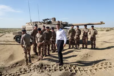 Macron faz flexões com militares e anuncia maior navio de guerra da Europa