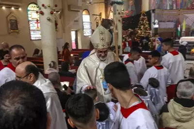 Patriarca de Jerusalém celebra missa de Natal na Faixa de Gaza em meio a conflito