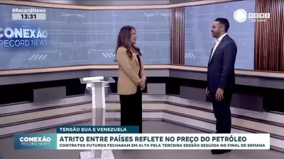 Tensão EUA-Venezuela impulsiona alta do petróleo pela 3ª sessão seguida
