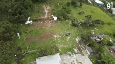 Tornado atinge Farroupilha (RS): segundo em 15 dias causa destelhamentos e danos
