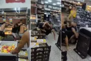 Briga generalizada em supermercado de Itanhaém estraga compras de Natal