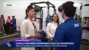 Camilla Orlando assiste final da Copinha Feminina e observa talentos