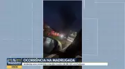 Caminhão tomba e pega fogo na BR-101 em Palhoça; pista interditada