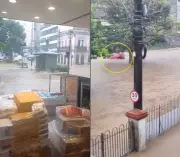 Chuvas em Petrópolis acionam sirenes e suspendem aulas nesta quarta (17)