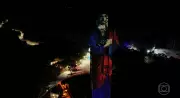 Cristo Protetor de Encantado: projeção celebra fé e superação após enchentes