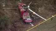 Dois helicópteros colidem no ar em Nova Jersey; um piloto morre