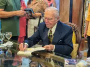 José Sarney lança coletânea com 3 romances em São Luís, aos 95 anos