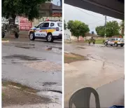 Policial assume condução de carroça após prender dono por furto em Arinos