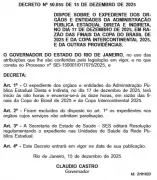 Rio decreta ponto facultativo após meio-dia por jogos do Flamengo e Vasco