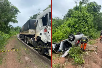 Acidente na BR-070 mata 4 da mesma família; criança de 12 anos sobrevive