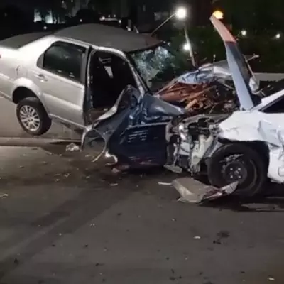 Acidente na Prestes Maia: motorista perde controle e atinge dois carros em Campinas