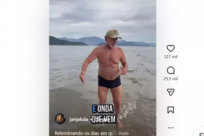 Após veto a anistia, Lula prega união entre direita e esquerda em vídeo de sunga