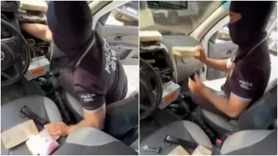 Casal preso com 15,4 kg de crack escondido em caminhonete no Ceará