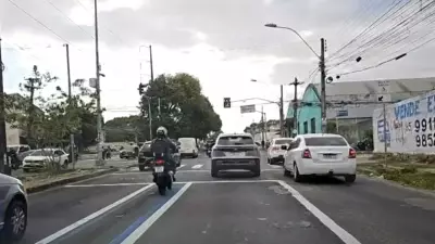 Faixa azul para motos chega à Perimetral em Fortaleza até fim de janeiro