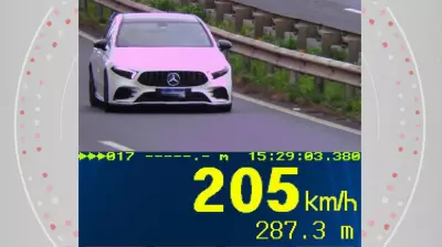 Luxo a 205 km/h: PRF flagra carro esportivo em alta velocidade na BR-376
